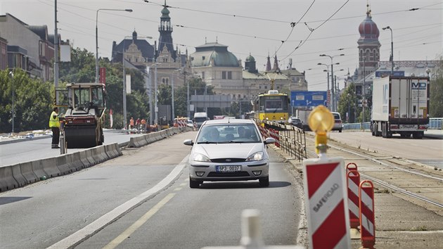 Oprava mostu generla Pattona v Plzni