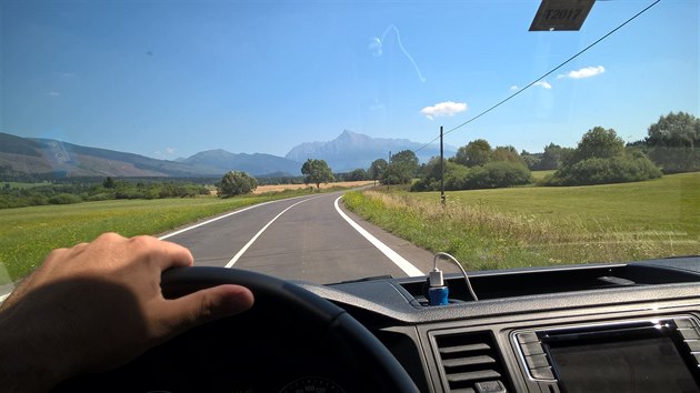 Vysok Tatry na dohled! Zatm se nad nimi neblsk.