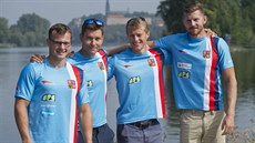 Posádka čtyřkajaku (zleva) Dan Havel, Jan Štěrba, Radek Šlouf a Jakub Špicar. Posádka čtyřkajaku (zleva) Dan Havel, Jan Štěrba, Radek Šlouf a Jakub Špicar.