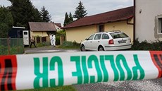 Dm v Lázních Blohrad, kde se stala trojnásobná vrada (13. srpna 2017).