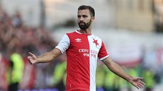 Josef Hušbauer během zápasu s Bohemians. Josef Hušbauer během zápasu s Bohemians.