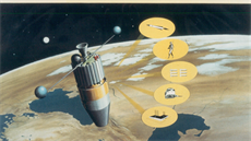 Satelit poměrně krátkodechého programu SAMOS na ilustraci. Na rozdíl od velmi... Satelit poměrně krátkodechého programu SAMOS na ilustraci. Na rozdíl od velmi...