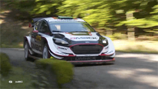 Vedoucí muž mistrovství světa Belgičan Thierry Neuville musel v úvodu druhé... Vedoucí muž mistrovství světa Belgičan Thierry Neuville musel v úvodu druhé...