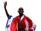 Mo Farah se louil s Diamantovou ligou v Birminghamu.