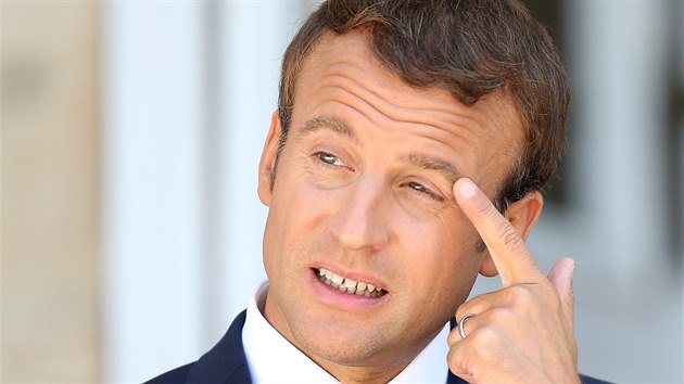 Francouzsk prezident Emmanuel Macron. (25. srpna 2017)