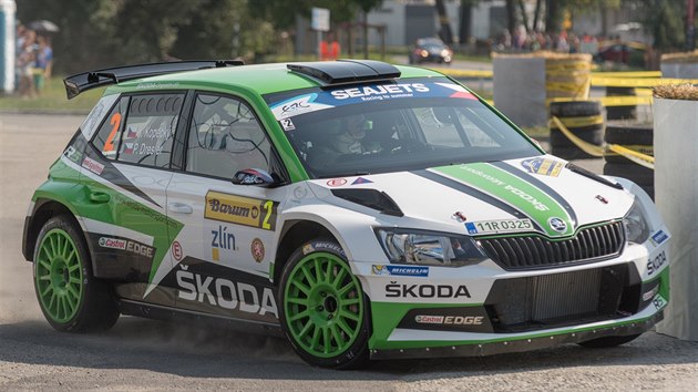 Jan Kopeck na trati Barum Rallye Zln.