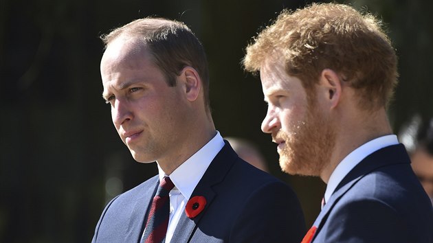 Princ William a princ Harry (Arras, 9. dubna 2017)