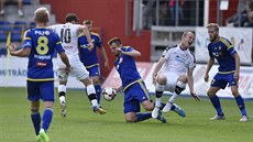 Momentka ze zápasu Jihlava vs. Plzeň. Momentka ze zápasu Jihlava vs. Plzeň.