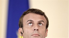 Francouzský prezident Emmanuel Macron pi návtv rumunské Bukureti (24....