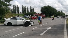 Nehoda dvou aut na Jičínsku, po které skončily v nemocnici tři ženy (19.8.2017). Nehoda dvou aut na Jičínsku, po které skončily v nemocnici tři ženy (19.8.2017).