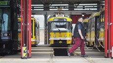 Tramvajové depo v Plzni Tramvajové depo v Plzni