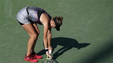 Markéta Vondrouová bhem 1. kola US Open.