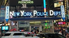Policejní stanice na Times Square v New Yorku Policejní stanice na Times Square v New Yorku