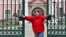Alena Švehlová jako průvodkyně na Bečově. Alena Švehlová jako průvodkyně na Bečově.
