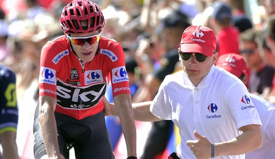 Britsk cyklista Chris Froome po 15. etap Vuelty