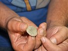 Jedna z nalezených mincí.