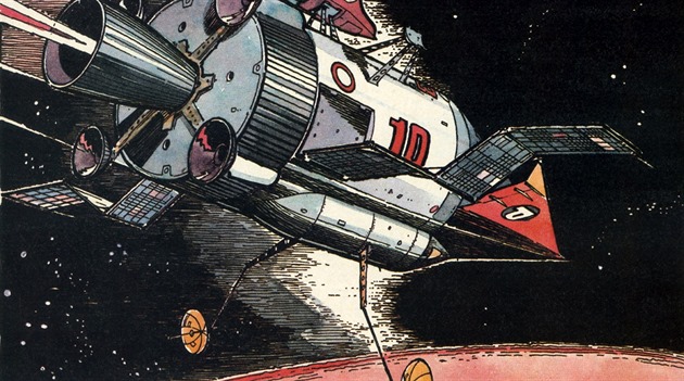 Hvězdolet Prométheus v kresleném sci-fi příběhu Václava Šorela a Františka... Hvězdolet Prométheus v kresleném sci-fi příběhu Václava Šorela a Františka...