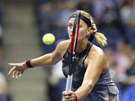 esk tenistka Petra Kvitov ve tvrtfinle US Open.