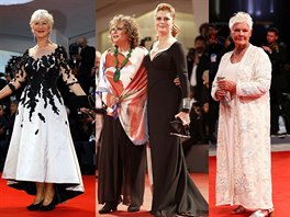 Helen Mirrenová, Claudia Cardinalová, Susan Sarandonová a Judi Denchová na...