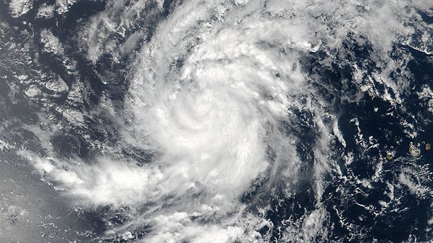 Satelitn snmky huriknu Irma z 30. srpna 2017.
