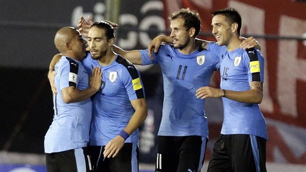 Glov oslavy uruguayskch fotbalist