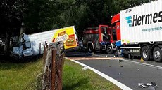 Tragická dopravní nehoda u Drmoulu na Chebsku.