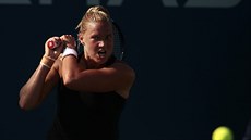 ZARPUTILOST. Kaia Kanepiová po bekhendovém úderu v osmifinále US Open s Darjou... ZARPUTILOST. Kaia Kanepiová po bekhendovém úderu v osmifinále US Open s Darjou...