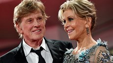 Robert Redford a Jane Fondová na festivalu v Benátkách (1. záí 2017)