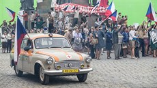 Momentky z natáčení filmu Jan Palach na Pernštýnském náměstí v Pardubicích Momentky z natáčení filmu Jan Palach na Pernštýnském náměstí v Pardubicích