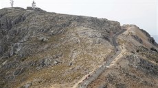 Stoupání na Sierra de La Panderu.