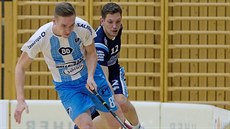 Florbalisté FBC Česká Lípa (na snímku vlevo Jaromír Ekl v úspěšné baráži o... Florbalisté FBC Česká Lípa (na snímku vlevo Jaromír Ekl v úspěšné baráži o...