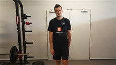 Filip Rejlek v posilovně VK Karlovarsko Filip Rejlek v posilovně VK Karlovarsko