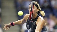 Česká tenistka Petra Kvitová ve čtvrtfinále US Open. Česká tenistka Petra Kvitová ve čtvrtfinále US Open.