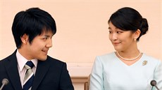 Kei Komuro a japonská princezna Mako (Tokio, 3. záí 2017)
