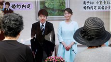 Kei Komuro a japonská princezna Mako oficiáln oznámili své zasnoubení (Tokio,...