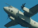 Odlet Italského C-27J Spartan z monovského letit