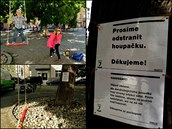 Houpačka z Řezáčova náměstí zmizela