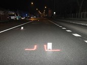Ulice Palackého v Jaroměři, kde se auto srazilo s chodcem (2.2.2015). Ulice Palackého v Jaroměři, kde se auto srazilo s chodcem (2.2.2015).