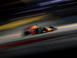 Daniel Ricciardo z Red Bullu pi Velk cen Singapuru formule 1.