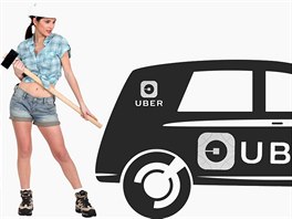 V uplynulých dnech byli pražští taxikáři vůči řidičům UBERu i agresivní.
