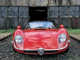 Alfa Romeo 33 Stradale slav padestiny. Na snmku silnin proveden vozu.