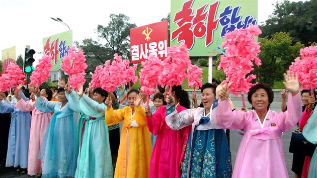 Severn Korea oslavuje vdce, kte stoj za testem posledn jadern zbran (6. z 2017)