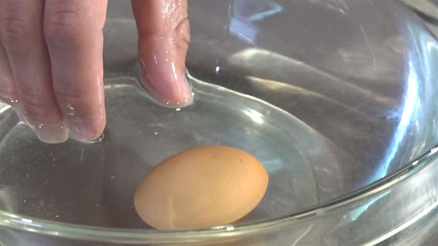 Jakmile vejce kles ke dnu, je absolutn erstv.