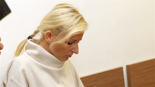 Petra Paroubkov u soudu kvli dcei (Praha, 13. z 2017)