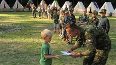 Army test na dtském táboe