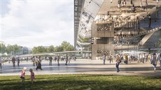 Vítězný návrh podoby Kongresového centra Praha od španělské kanceláře OCA Vítězný návrh podoby Kongresového centra Praha od španělské kanceláře OCA