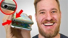 Scotty Allen s iPhonem 7, do kterého přidal sluchátkový port Scotty Allen s iPhonem 7, do kterého přidal sluchátkový port