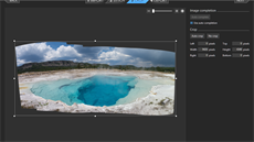 Microsoft Image Composite Editor - ořez výsledného panoramatu nabízí možnost... Microsoft Image Composite Editor - ořez výsledného panoramatu nabízí možnost...