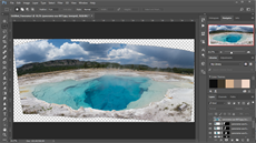 Adobe Photoshop CC - výsledné panorama Adobe Photoshop CC - výsledné panorama