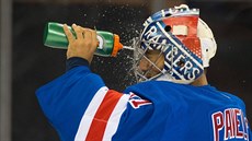 Zkušený brankář Ondřej Pavelec bojuje o svou pozici v New York Rangers. Zkušený brankář Ondřej Pavelec bojuje o svou pozici v New York Rangers.